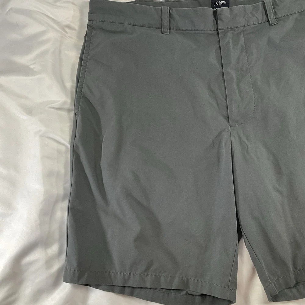 J Crew Golf Shorts Performance Mens Size 36 Gray Polyester Flat Front 232